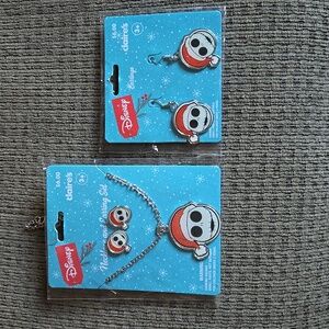 Disney nightmare before Christmas earrings, necklace